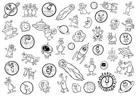 Dibujos Del Espacio Para Colorear