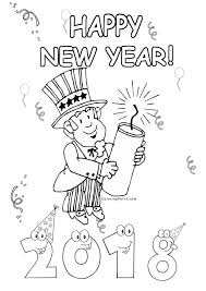 Collection by live it beautiful. Printable New Year 2018 Coloring Pages