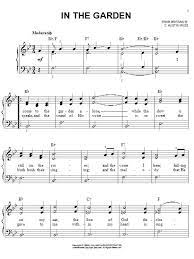 Download Easy Piano Sheet Music To In The Garden By C Austin Miles And Print It Instantly From Sheet Music Direc Sheet Music Easy Piano Easy Piano Sheet Music