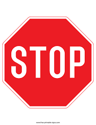 Congress passed legislation on june 8, 1872, that approved government production of postal cards. Printable Stop Sign Template Free Printable Signs