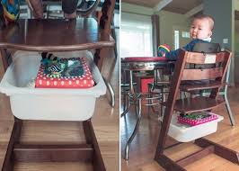 Den Stokke Tripp Trapp Babyhochstuhl Mit Einer Trofast Box Von Ikea Aufgemotzt Um Einen Stauraum Zu Schaffen Alte Mobel Ikea Geschenkideen Kinder