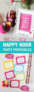 Fun Happy Hour Party Ideas Happy Hour Party Party Planning Printable Birthday Party Decorations For Adults