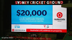 Know that you don't just support this club, you are part of this club. Qbe Kicks Goals For Good With Sydney Swans Gives 20k To Charity