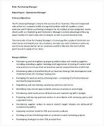Purchasing Manager Executive Job Description , Purchasing Manager ...