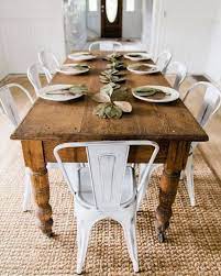 Our harvest tables come with the option of straight, turned, tapered (with a notch), cabriole, or custom made legs. Farmhouse Touches Love The Harvest Table With These Metal Chairs And The Sisal Ru Farmhouse Dining Rooms Decor Farmhouse Dining Room Table Rustic Dining Room