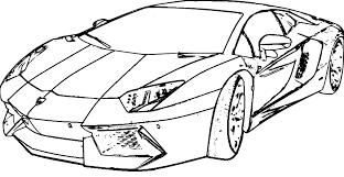 Lamborghini boyama, araba boyama sayfası. Lamborghini Yaris Araba Boyama Boombich