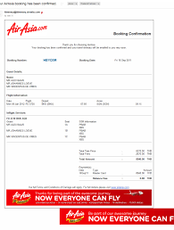 Save time on finding the best deal by searching and booking with the edreams online travel agency. Airasia Flight Ticket Example United Airlines And Travelling