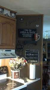 In the rustic concept, wooden furniture and flooring are being prioritized, while other furniture with modern look are missed. Coffee Themed Kitchen By Day Kitchen Decor Themes Coffee Decor Kitchen Coffee Theme Kitchen