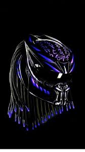 Cool Black And Blue Motorcycle New Predator Motorcycle Helmet Black Blue Fire Dot Certified Unbranded Predator Predator Helmet Cool Motorcycle Helmets Cool Bike Helmets