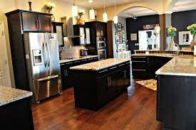 We mainly do residential renovation, including kitchen, bathroom, closet and all kinds of display walls. Dark Kitchen Cabinets Kitchen Home Kitchens Kitchen Design Dream Kitchen