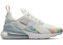 Air Max 270 Premium Nike 270 Black And Blue Nike Air Max 270 White Floral W In 2020 Nike Air Max Air Max 270 Sneakers