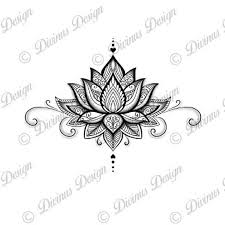Lotus Mandala Tattoo Design And Stencil Template Instant Etsy Lotus Flower Tattoo Design Mandala Tattoo Design Lotus Mandala Tattoo