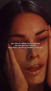 pov: estão me chamando pra comemorar o ano novo mas eu acabei de ver Joyce  Byers se sacrificando pra salvar o Will. 😭😭😭 Mas isso não pode  acontecer! , •, #StrangerThings5 #joycebyers #willbyers ...