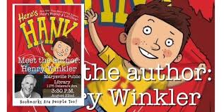 Bookmarks are People Too Read by Henry Winkler & Book Signing, Marysville  Public Library, 22 August 2025