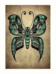 Maybe you would like to learn more about one of these? Teal Blue And Black Haida Spirit Butterfly Art Print By Jeff Bartels Butterfly Art Print Butterfly Art Butterfly Drawing