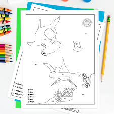 Subtraction kindergarten addition and subtraction worksheets coloring worksheets for kindergarten kindergarten math worksheets division activities math activities dinosaur printables math sheets bible coloring pages. Learn How To Subtract With Adorable Shark Week Color By Numbers Printable