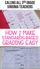 I Use Assessment Binders For Standards Based Grading In My 3rd Grade Va Sol Class I Have Assessments Standards Based Grading Assessment Binder Math Assessment