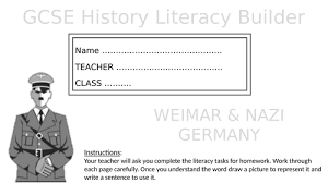What are the ranks in the us army? Edexcel Gcse History Literacy Builder Weimar And Nazi Germany Ks4 Cultural Capital Teaching Resources