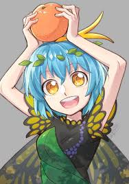 shikido (khf), touhou, eternity larva, 1girl, arms up - Anime R34