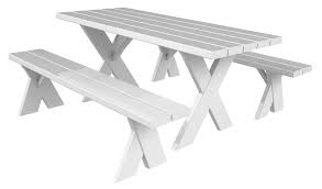 And lifted 800 pounds of weight. 6 Picnic Table Set White Or Red Oak Parlani Party Rentals Los Angeles Event Party Rentals