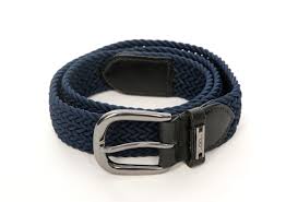 Alessandro Albanese Woven Belt Navy