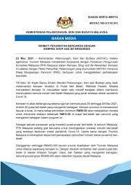 Segmen tumpuan perbelanjaan pelancong antarabangsa di malaysia pengerusi kwsp dilantik oleh reka bentuk industri seni visual syarat kemasukan usim lepasan spm 2018 sale of goods act 1957 surat rasmi bagi pihak zaman prasejarah tingkatan 1 kssm tarikh tutup permohonan ptptn 2019 permohonan bantuan sara hidup 2019 Kementerian Pelancongan Seni Dan Budaya Malaysia Putrajaya Wilayah Persekutuan Malaysia Government Organization Public Government Service Facebook