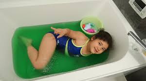 Slime or putty has all colours of the rainbow and it is a fun way to bath a baby. Slime Bath Challenge Eww Youtube