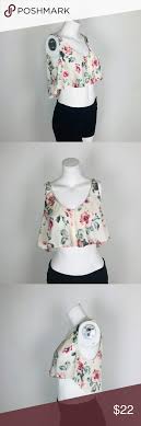 Check spelling or type a new query. Zara Crop Swing Tank Top Floral Sleeveless Ivory Floral Sleeveless Floral Tops Clothes Design