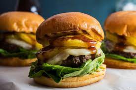 Hawaiian Burger Grilled Pineapple Teriyaki Cheeseburger Bake It With Love