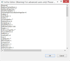 Advanced Settings In Ini File Print Conductor
