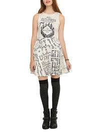 Harry Potter Marauder S Map Dress Map Dress Mixed Print Dress Harry Potter Marauders Map
