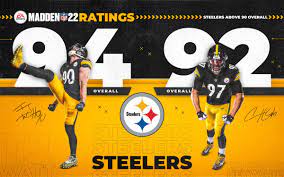 All the best pittsburgh steelers gear and collectibles are at the official online store of the nfl. Pittsburgh Steelers On Twitter Some Of Our Players Madden22 Ratings Whatcha Think All Eamaddennfl Ratings Https T Co 7md85exymm