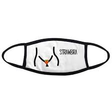 Black Red Funny Strawberry Drawing Mouth Face Anti Dust Mask Anti Cold Warm Washable Cotton Gift Drawingfaces Face Drawing Mouth Drawing Human Face Drawing