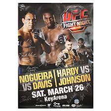 Watch ufc fight night vegas 22: Ufc Fight Night 24 Seattle Nogueira Vs Davis Autographed Event Po Ufc Store