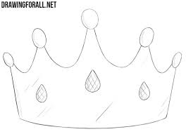 Crowns are often made of gold and precious gems. How To Draw A Princess Crown Drawingforall Net