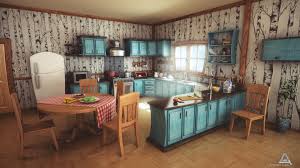 Find images of cartoon background. Anime Kitchen