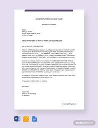 Internship application letters cannot have informal details in them. 9 Internship Appointment Letter Templates Free Sample Example Format Download Free Premium Templates