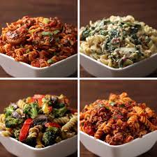 Rotini Pasta 4 Ways Video Recipes Pasta Dishes Cooking Recipes