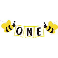 Didida Bee One Banner for First Birthday Bee Honey Party