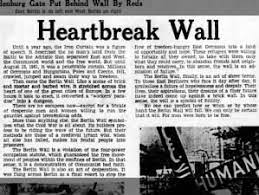 Berliner mauer), an iconic symbol of the cold war, was initially constructed starting on august 13, 1961, and dismantled in the weeks following november 9, 1989. Berlin Wall Topics On Newspapers Com