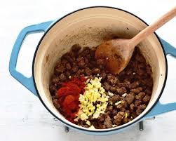 Heat remaining oil in the same pan; Czech Style Goulash Soup Gulasova Polevka Authentic Recipe