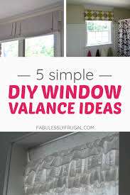 Glue the middle ribbon on first, then glue on the top and bottom ribbons, overlapping them slightly with the middle ribbon. 5 Brilliant Diy Window Valance Ideas Fabulessly Frugal