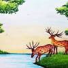 This is a antique realism oil painting on canvas, of a beautiful forest landscape scene of trees and a river or creek. Https Encrypted Tbn0 Gstatic Com Images Q Tbn And9gcqiaqqicd4yugmq C58mrkbkfvw4sb Tghfsjtxy8cy0rhxwisy Usqp Cau