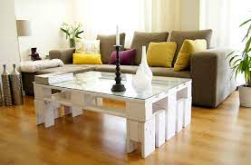 Round coffee table rustic vintage industrial design furniture sturdy metal frame legs sofa table cocktail table with storage open shelf for living room, easy assembly, gray brown. Home Decorating Ideas With Vintage Coffee And Side Tables