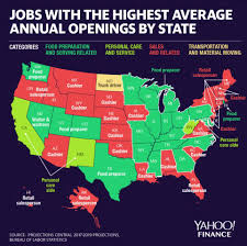 Jobs With The Most Openings In Each U S State Job Opening Job Job Hunting