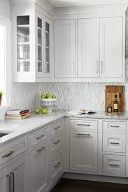 Marble backsplash tiles coupled with countertop slabs are a great example. Marble Mosaic Backsplash With White Macauba Countertops Transitional Kitchen New York By Studio Dearborn Houzz