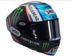 Motorcycle helmets bicycle helmet formula 1 helmet design scrambler bike life courses north america honda. Shoei Alex Marquez 73 Helm Motor Helm Marc Marquez