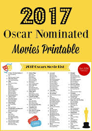 Keep scrolling for the full list of 2021 oscar nominees and come back during the show to find out who won big! 2017 Oscar Nominated Movies List