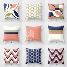 Blue Pink And Golden Yellow Throw Pillow Covers Sofa Pillows Blue Throw Pillows Navy Blue Pillows Blue Pillow Covers