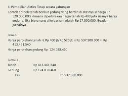 Contoh aset tetap yaitu tanah dan bangunan yang bukan merupakan barang dagangan perusahaan, mesin pabrik yang bukan barang dagangan juga tentunya. Aktiva Tetap Ppt Download